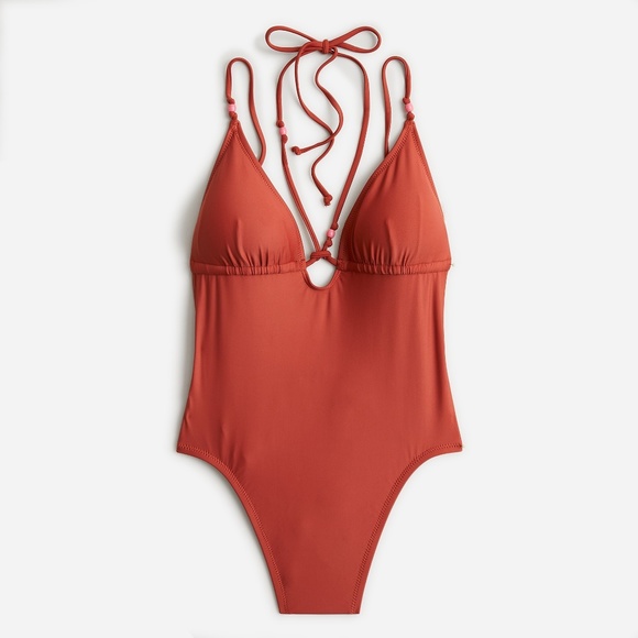 J. Crew Swim New Jcrew Size 8 Strappy Plunge Onepiece Swimsuit With